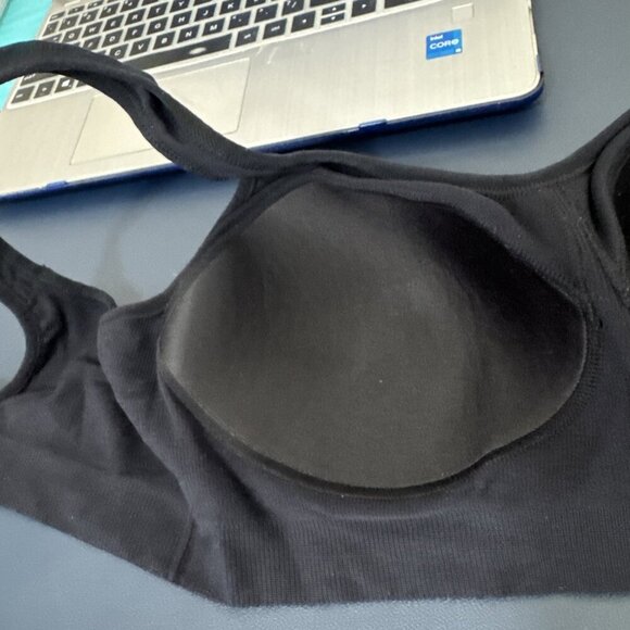 True Kind Daily Comfort Wireless Shaper Bra Women's XL Black NWT 0076 - Picture 6 of 11
